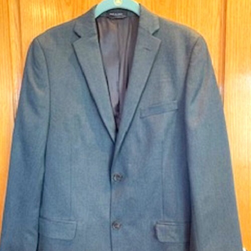 Boy's Ralph Lauren Classic Suit Separate Jacket Blazer Medium Gray Lined Sz:18R